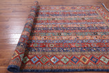 Shall Persian Gabbeh Handmade Wool Area Rug - 6' 0" X 8' 11" - Golden Nile