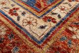 Ivory Persian Ziegler Hand Knotted Wool Area Rug - 10' 2" X 13' 9" - Golden Nile