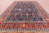 Persian Fine Serapi Handmade Wool Area Rug - 8' 10" X 11' 8" - Golden Nile