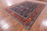 Persian Fine Serapi Handmade Wool Area Rug - 8' 10" X 11' 8" - Golden Nile