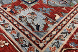 Persian Fine Serapi Handmade Wool Area Rug - 8' 5" X 9' 8" - Golden Nile