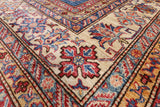 Blue Super Kazak Handmade Wool Area Rug - 9' 0" X 12' 3" - Golden Nile