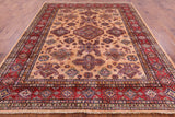 Super Kazak Hand Knotted Wool Area Rug - 8' 3" X 9' 9" - Golden Nile
