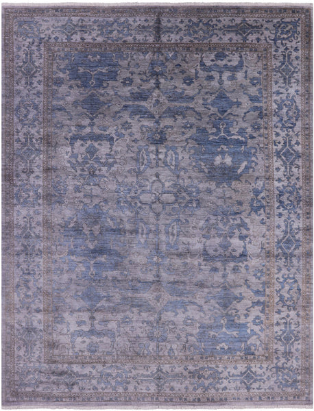 Grey Persian Fine Serapi Handmade Wool Area Rug - 8' 1" X 10' 3" - Golden Nile