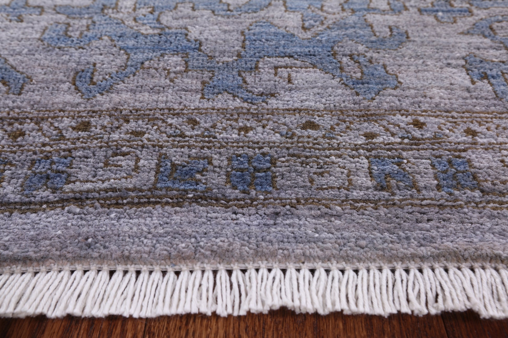 Grey Persian Fine Serapi Handmade Wool Area Rug - 8' 1" X 10' 3" - Golden Nile