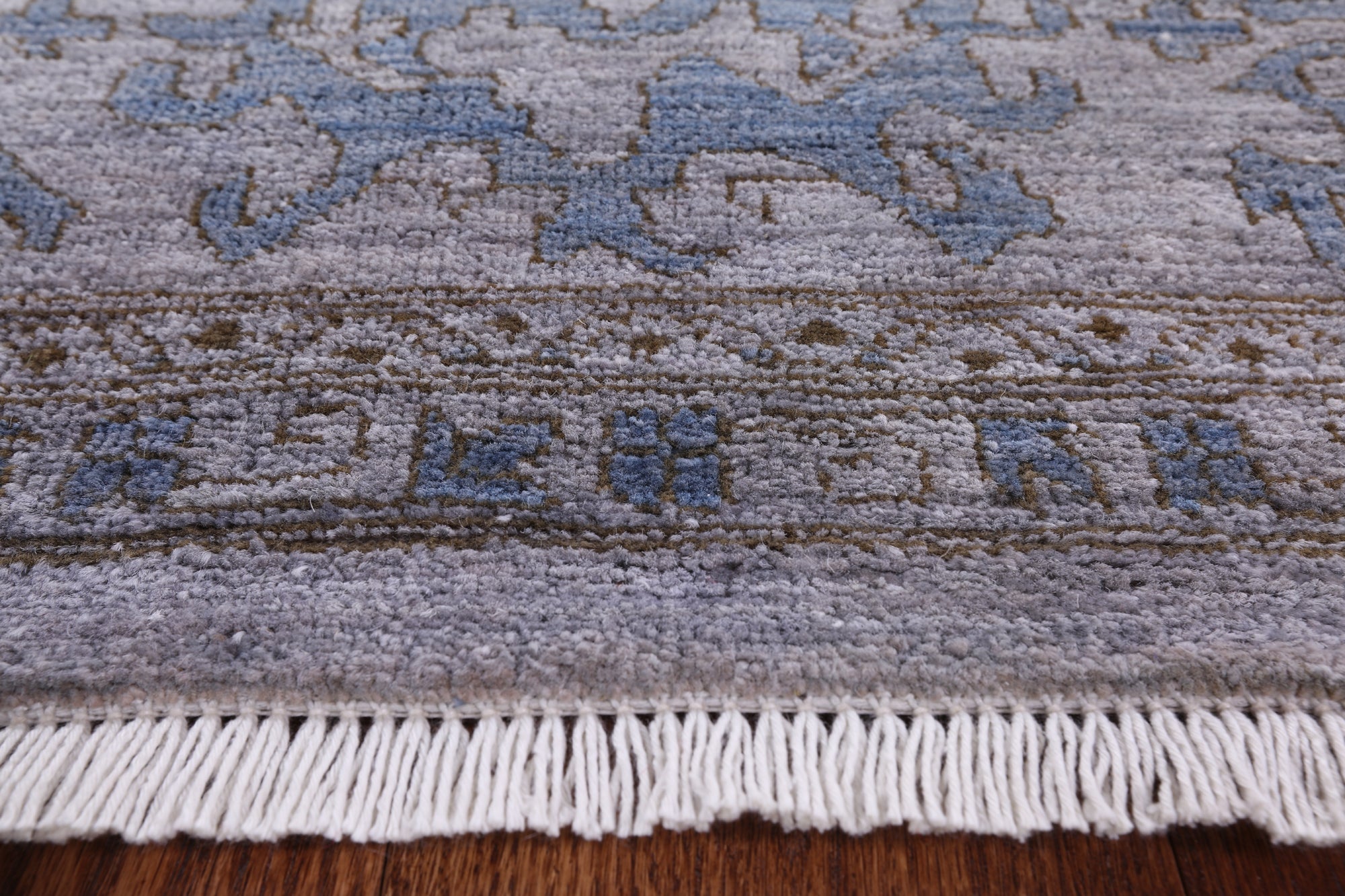 Grey Persian Fine Serapi Handmade Wool Area Rug - 8' 1" X 10' 3" - Golden Nile