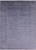 Carved Full Pile Overdyed Handmade Wool Area Rug - 9' 10" X 13' 7" - Golden Nile
