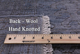 Carved Full Pile Overdyed Handmade Wool Area Rug - 9' 10" X 13' 7" - Golden Nile