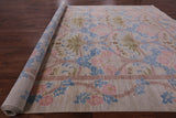 Ivory William Morris Handmade Wool Area Rug - 11' 10" X 18' 2" - Golden Nile