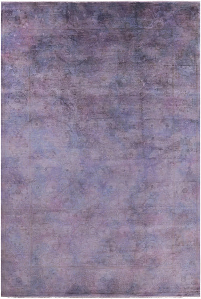 Full Pile Overdyed Hand Knotted Wool Area Rug - 12' 0" X 17' 10" - Golden Nile