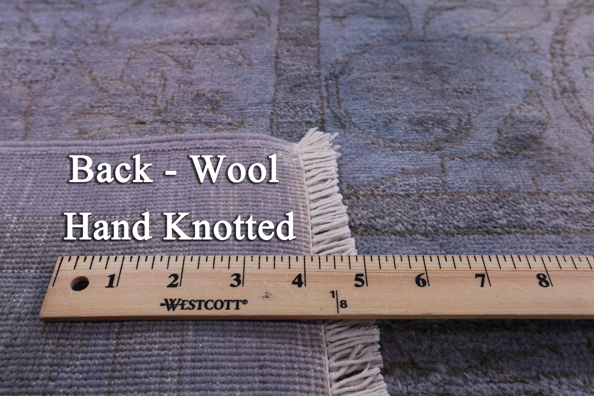 Full Pile Overdyed Hand Knotted Wool Area Rug - 12' 0" X 17' 10" - Golden Nile