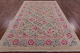 William Morris Hand Knotted Wool Area Rug - 6' 2" X 9' 5" - Golden Nile