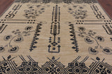 Peshawar Handmade Wool Area Rug - 8' 2" X 9' 9" - Golden Nile