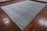 Grey Savannah Grass Hand Knotted Wool & Silk Area Rug - 10' 2" X 14' 3" - Golden Nile