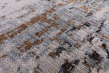 Modern Handmade Wool & Silk Rug - 9' 0" X 12' 0" - Golden Nile