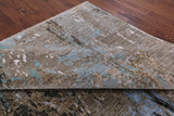 Modern Hand-Knotted Wool & Silk Rug - 9' 0" X 12' 2" - Golden Nile