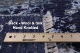 Modern Hand Knotted Wool & Silk Rug - 7' 11" X 10' 1" - Golden Nile