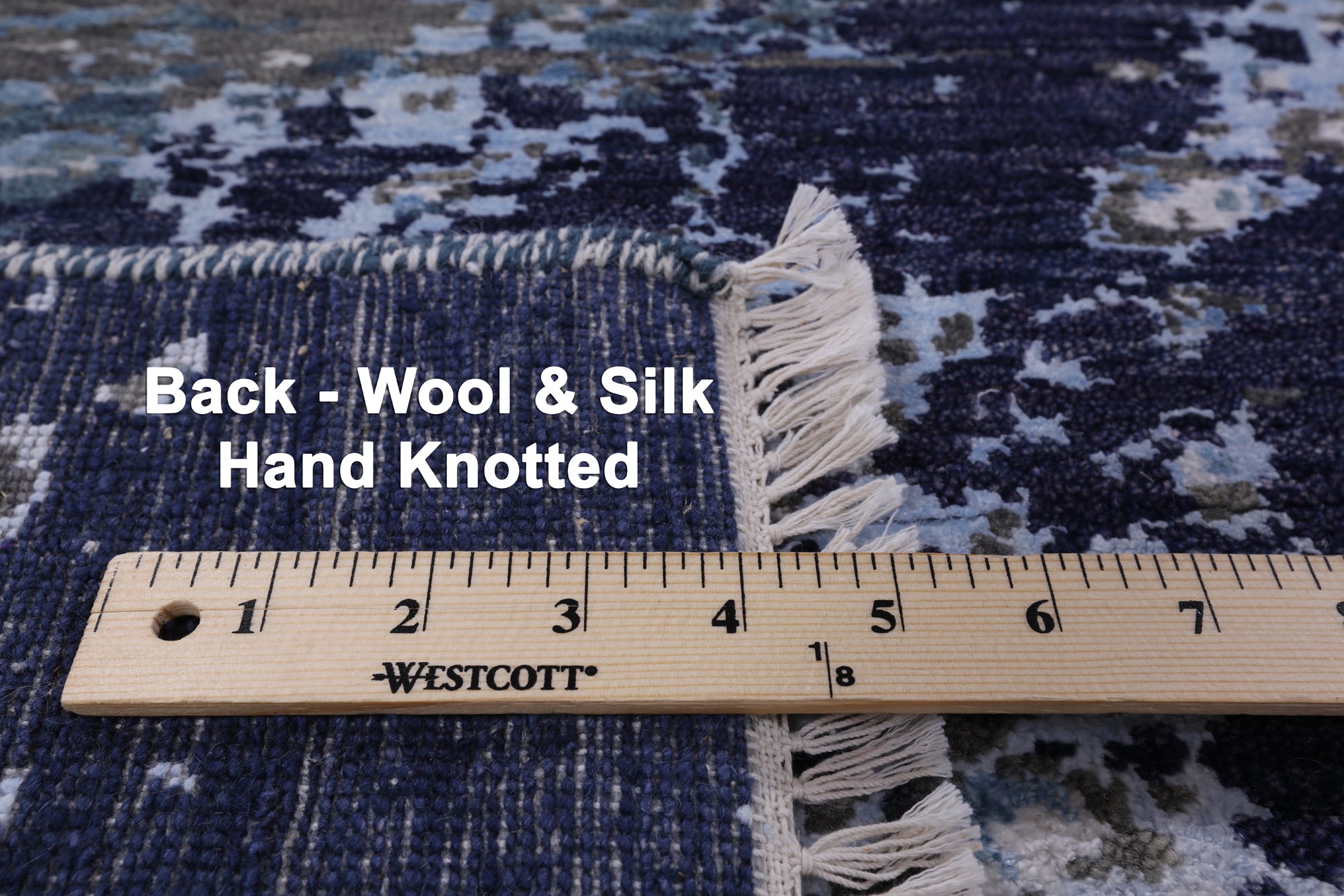 Modern Hand Knotted Wool & Silk Rug - 7' 11" X 10' 1" - Golden Nile