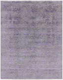 Grey Modern Handmade Wool & Silk Rug - 8' 0" X 10' 0" - Golden Nile