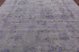 Grey Modern Handmade Wool & Silk Rug - 8' 0" X 10' 0" - Golden Nile