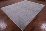 Grey Modern Handmade Wool & Silk Rug - 8' 0" X 10' 0" - Golden Nile