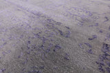 Grey Modern Handmade Wool & Silk Rug - 8' 0" X 10' 0" - Golden Nile