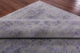 Grey Modern Handmade Wool & Silk Rug - 8' 0" X 10' 0" - Golden Nile