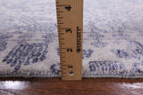 Grey Modern Hand Knotted Wool & Silk Rug - 8' 1" X 10' 0" - Golden Nile