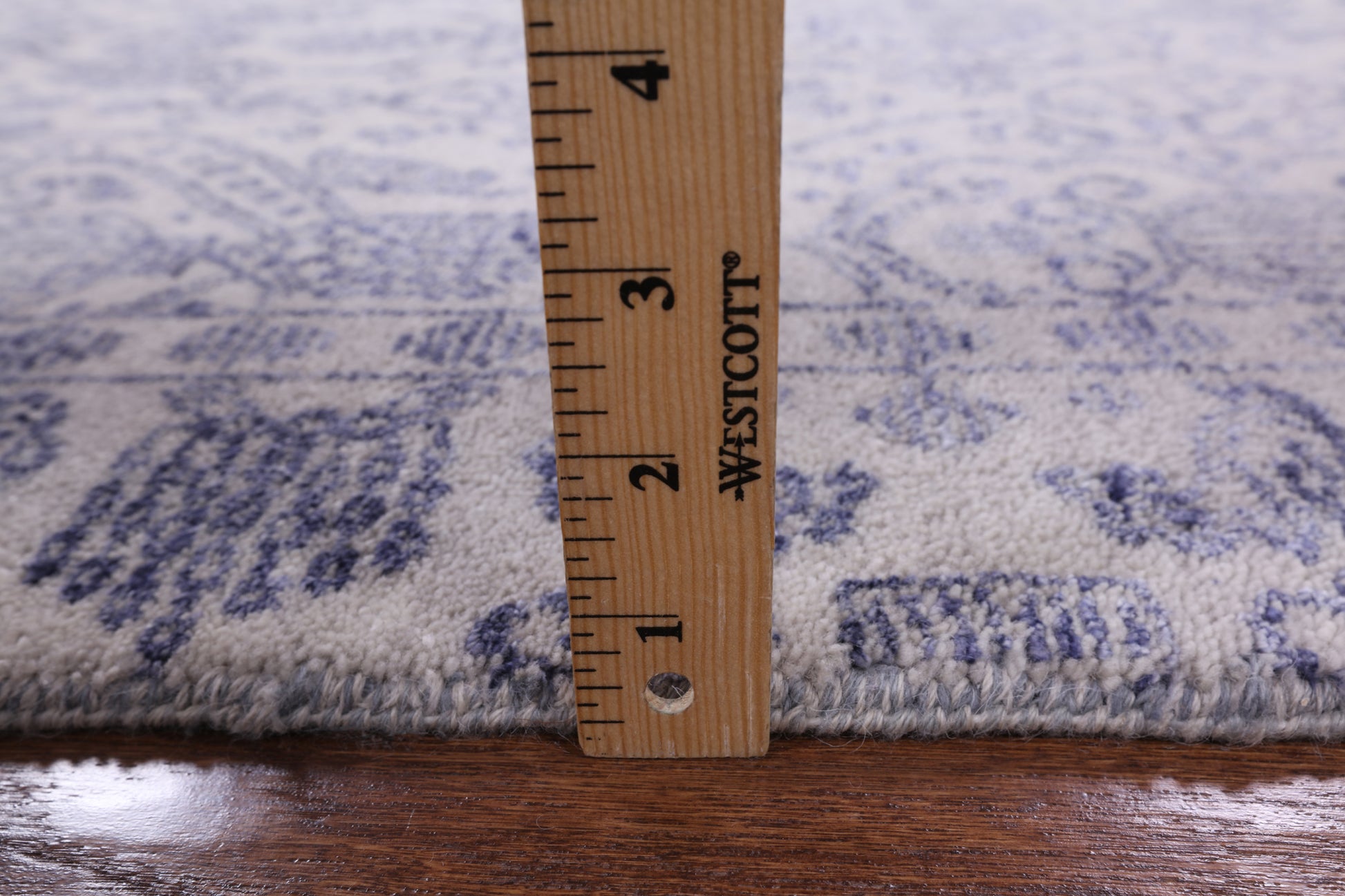 Grey Modern Hand Knotted Wool & Silk Rug - 8' 1" X 10' 0" - Golden Nile