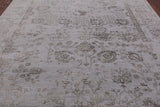 Grey Modern Handmade Wool & Silk Rug - 8' 1" X 10' 2" - Golden Nile