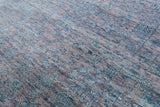 Grey Modern Hand Knotted Wool & Silk Rug - 7' 11" X 10' 4" - Golden Nile