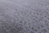 Grey Modern Handmade Wool & Silk Rug - 7' 11" X 9' 11" - Golden Nile