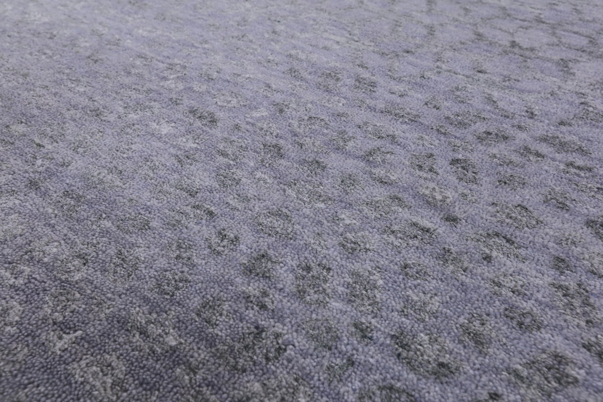 Grey Modern Handmade Wool & Silk Rug - 7' 11" X 9' 11" - Golden Nile