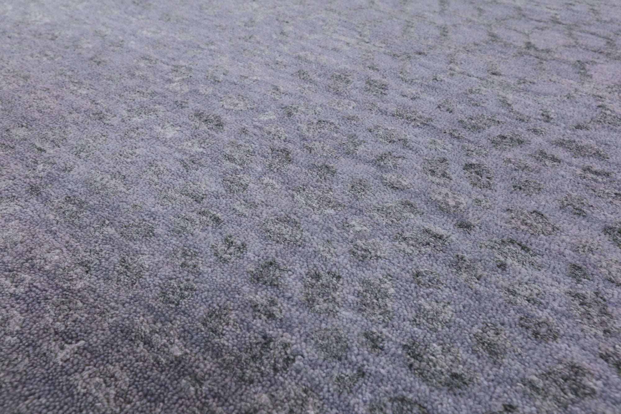 Grey Modern Handmade Wool & Silk Rug - 7' 11" X 9' 11" - Golden Nile