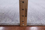 Grey Modern Handmade Wool & Silk Rug - 7' 11" X 9' 11" - Golden Nile