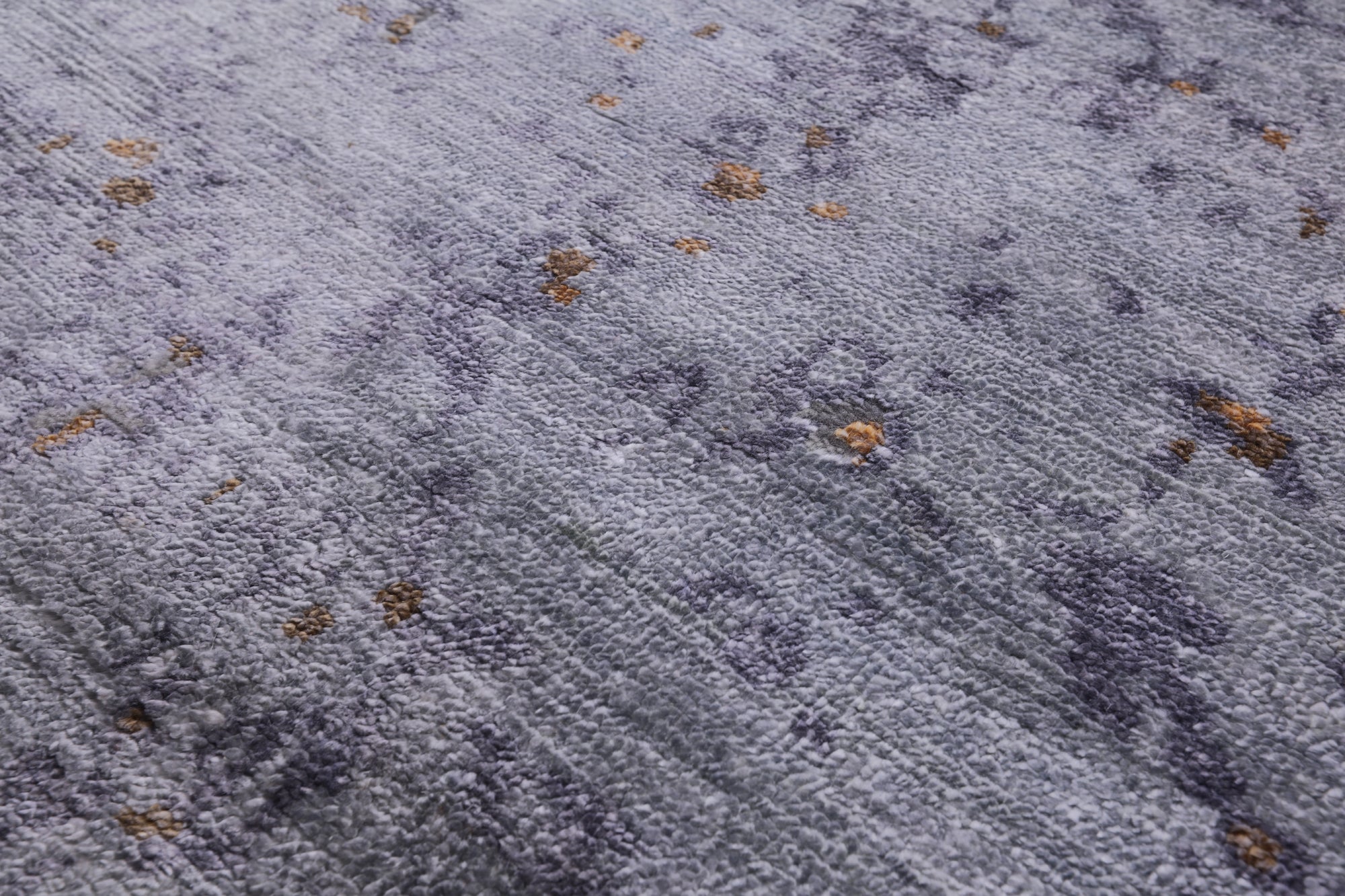 Modern Abstract Handmade Wool & Silk Rug - 9' 1" X 12' 3" - Golden Nile