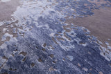 Modern Hand Knotted Wool & Silk Rug - 9' 0" X 11' 11" - Golden Nile