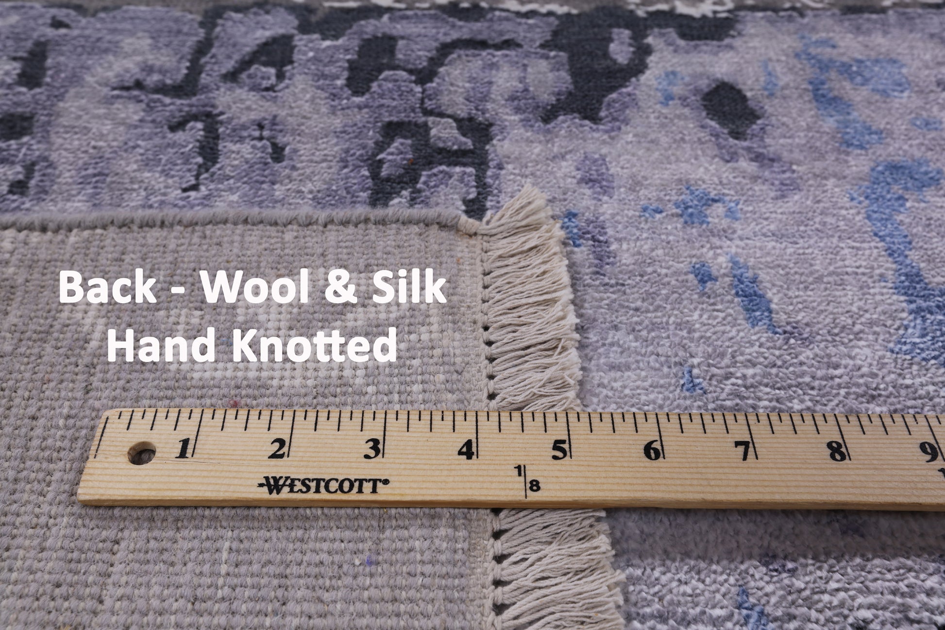 Modern Handmade Wool & Silk Rug - 7' 10" X 10' 0" - Golden Nile