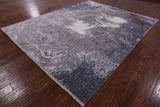Modern Hand Knotted Wool & Silk Rug - 7' 11" X 9' 10" - Golden Nile