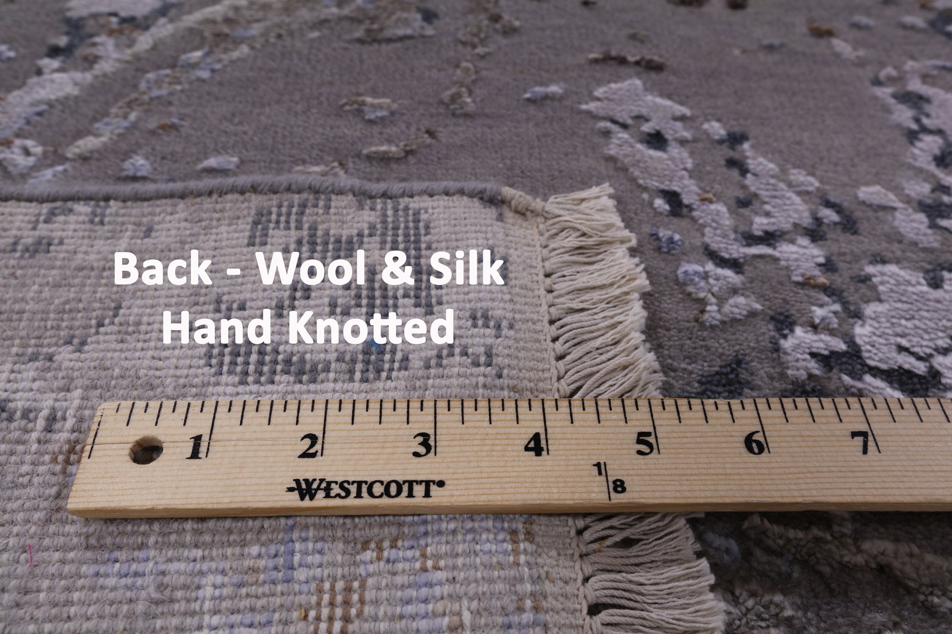 Modern Hand Knotted Wool & Silk Rug - 7' 11" X 9' 10" - Golden Nile