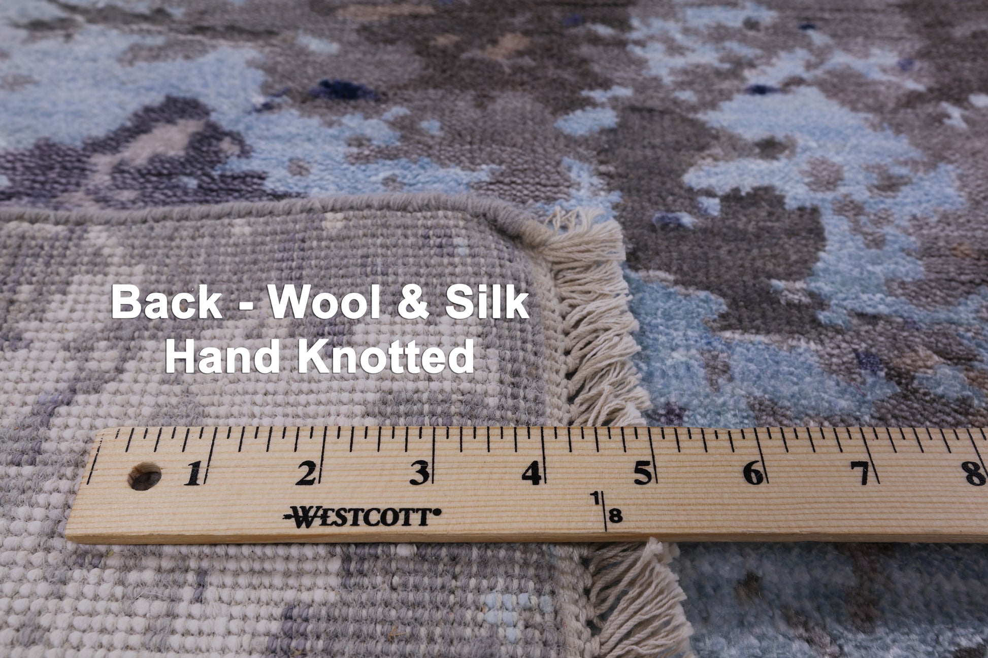 Modern Hand Knotted Wool & Silk Rug - 8' 1" X 10' 0" - Golden Nile