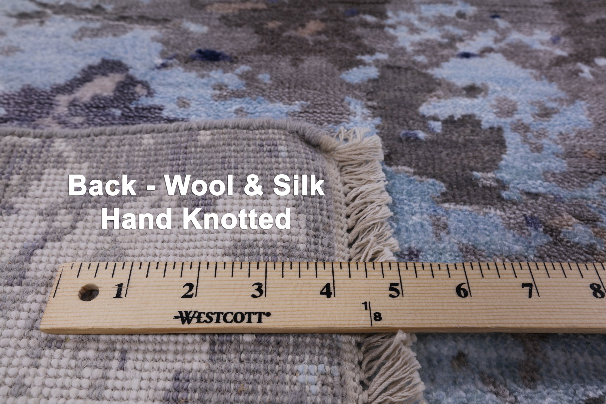 Modern Hand Knotted Wool & Silk Rug - 8' 1" X 10' 0" - Golden Nile