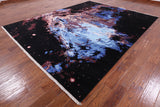 Modern Handmade Wool & Silk Rug - 7' 11" X 10' 2" - Golden Nile