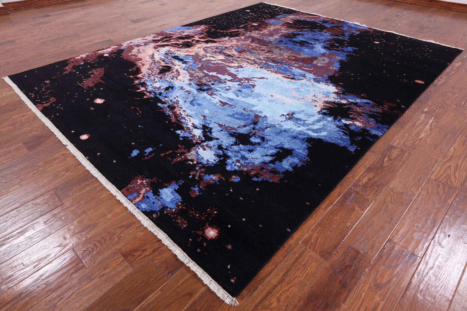 Modern Handmade Wool & Silk Rug - 7' 11" X 10' 2" - Golden Nile