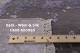 Modern Handmade Wool & Silk Rug - 8' 1" X 10' 1" - Golden Nile