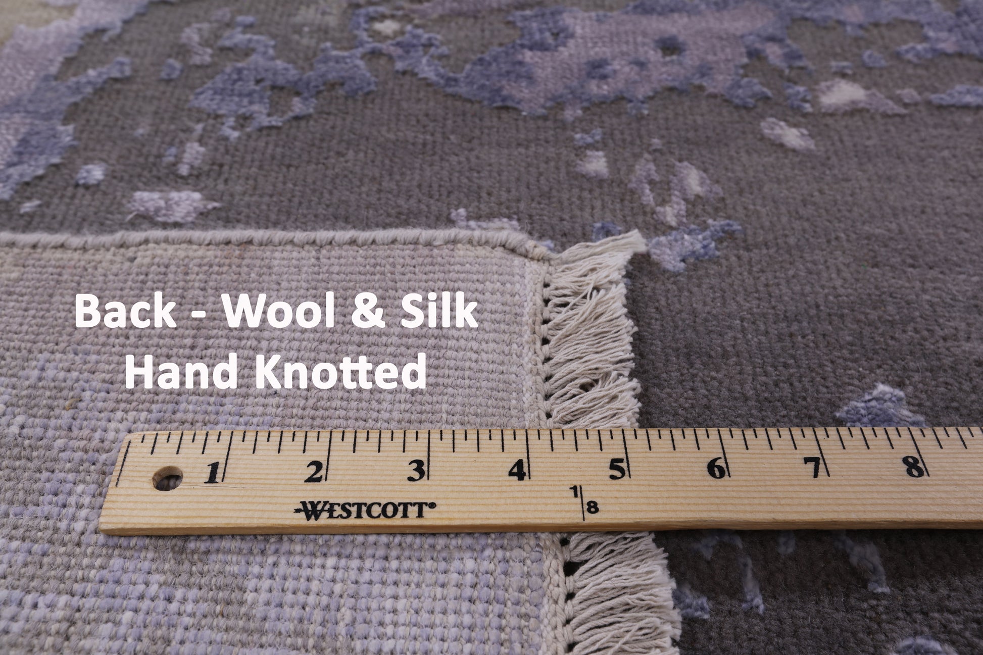 Modern Handmade Wool & Silk Rug - 8' 1" X 10' 1" - Golden Nile