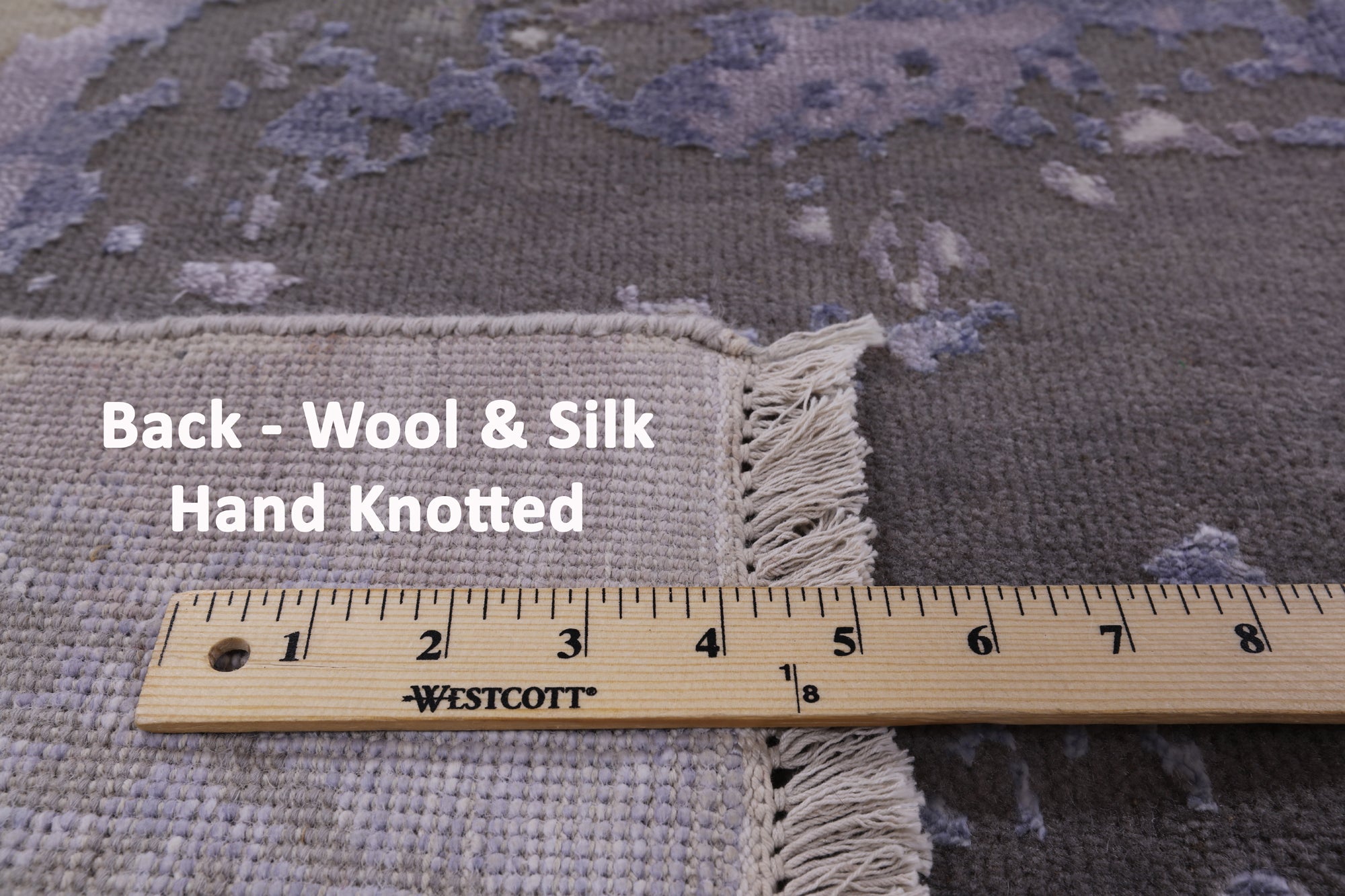 Modern Handmade Wool & Silk Rug - 8' 1" X 10' 1" - Golden Nile