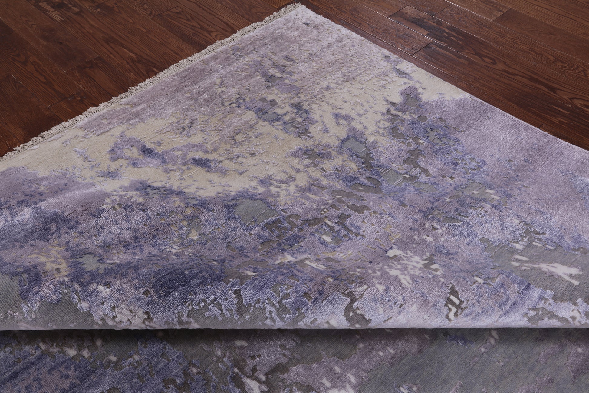 Modern Handmade Wool & Silk Rug - 8' 1" X 10' 1" - Golden Nile