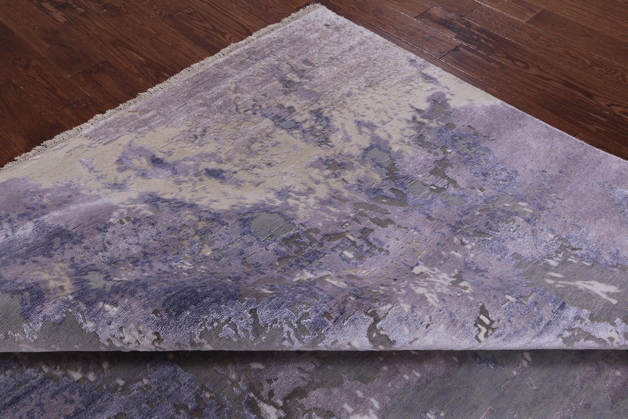 Modern Handmade Wool & Silk Rug - 8' 1" X 10' 1" - Golden Nile