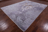 Modern Handmade Wool & Silk Rug - 8' 2" X 10' 1" - Golden Nile